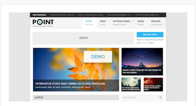 point free wordpress theme