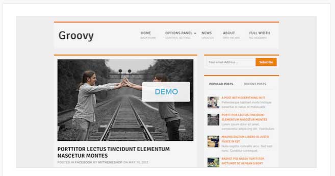 groovy wordpress theme