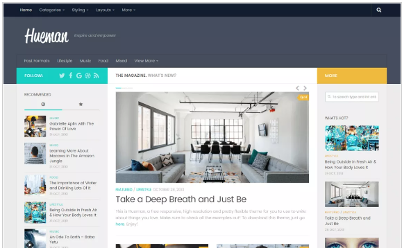 hueman wordpress theme