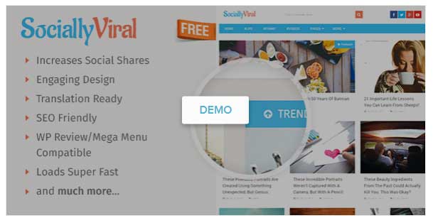 socially viral free wordpress theme