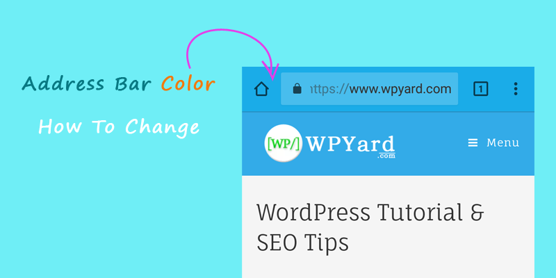 Change address bar color