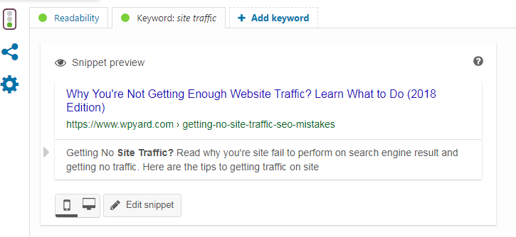 website traffic